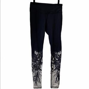 Lucy leggings with ombré floral print black size XS